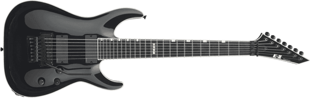 Esp E-ii Horizon Fr-7 Jap 7c 2h Emg Eb - Black - Guitarra eléctrica de 7 cuerdas - Main picture