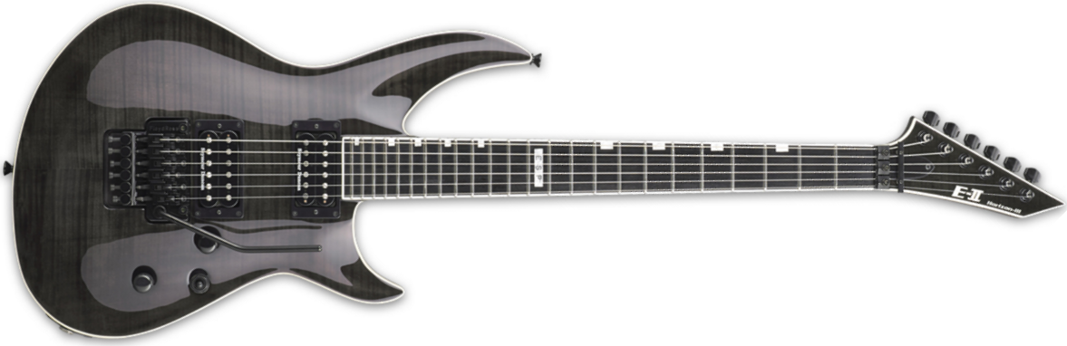 Esp E-ii Horizon Iii Fm Fr Stblk Hh Seymour Duncan Fr Eb - See Thru Black - Guitarra eléctrica con forma de str. - Main picture