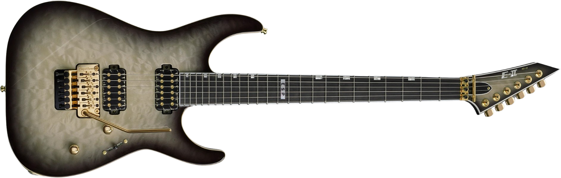 Esp E-ii M-ii Jap 2h Bare Knuckle Fr Eb - Black Natural Burst - Guitarra electrica metalica - Main picture