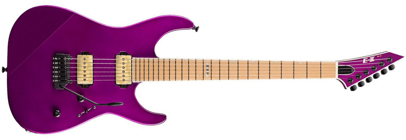Esp E-ii Mii Hst P Jap 2s P90 Bare Knuckle Trem Mn - Voodoo Purple - Guitarra eléctrica con forma de str. - Main picture