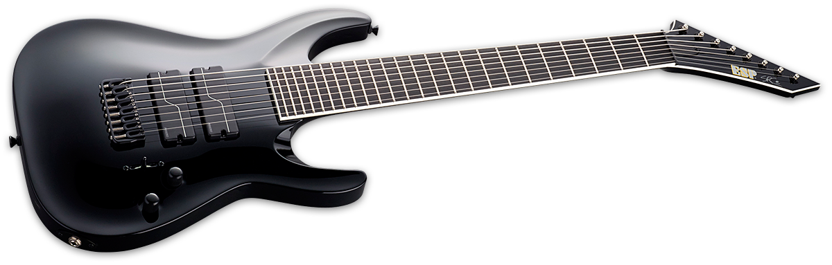 Esp Custom Shop Stef B8 Signature Jap 8c Baryton 2h Fishman Fluence Ht Eb - Black - Guitarra eléctrica de autor - Variation 2