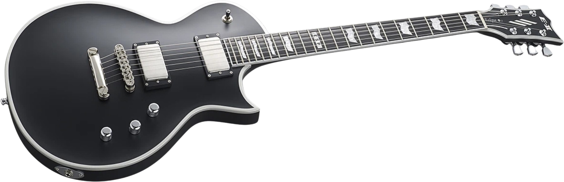 Esp E-ii Eclipse Bb Jap 2h Emg Ht Eb - Black Satin - Guitarra eléctrica de corte único. - Variation 1
