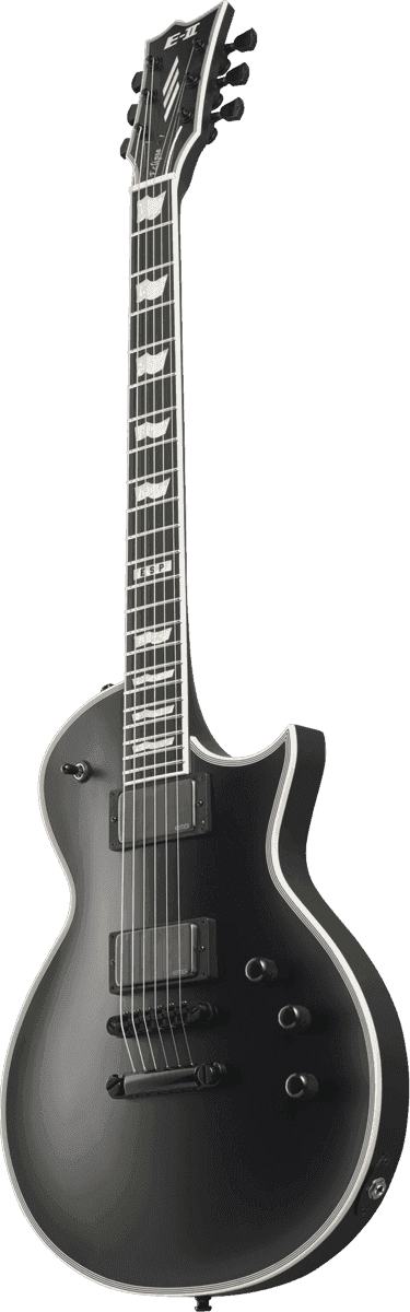 Esp Eclipse Hh Emg Ht Eb - Black Satin - Guitarra eléctrica de corte único. - Variation 1