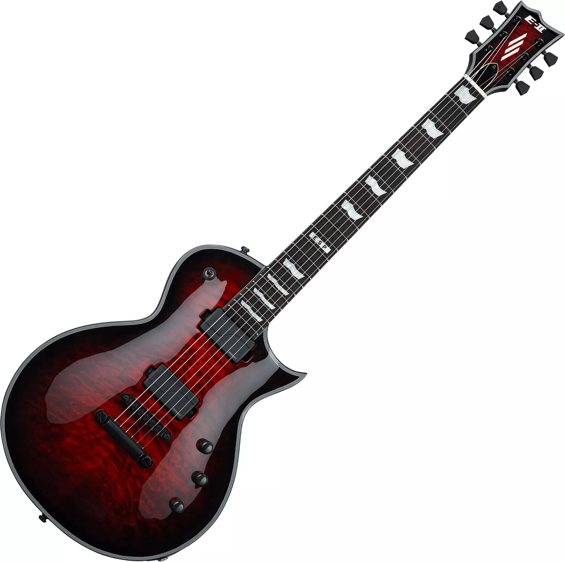 Esp E-II Eclipse EC QM FL (Japan) - see thru black cherry sunburst