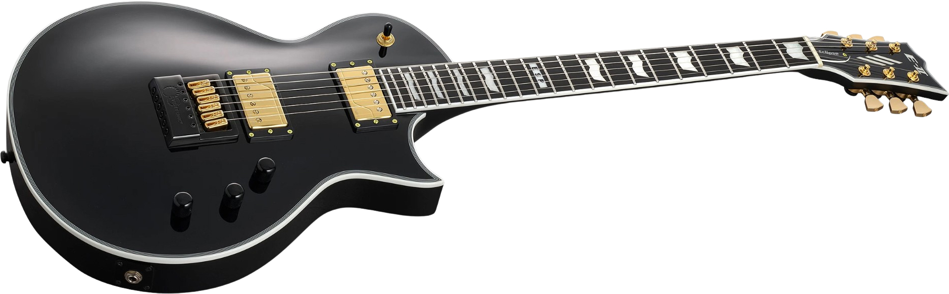 Esp E-ii Eclipse Full Thickness Evertune Jap 2h Fishman Fluence Modern Ht Eb - Gloss Black - Guitarra eléctrica de corte único. - Variation 1
