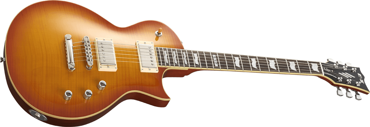 Esp E-ii Eclipse Japon Hh Seymour Duncan Ht Rw - Vintage Honey Burst - Guitarra eléctrica de corte único. - Variation 1