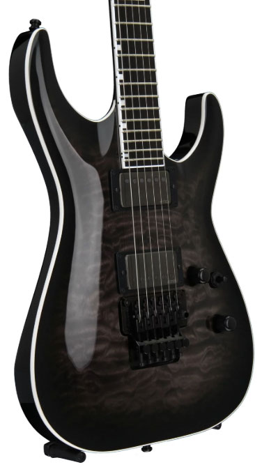 Esp E-ii Horizon Fr-ii Hh Emg Fr Eb - See Thru Black - Guitarra eléctrica con forma de str. - Variation 2