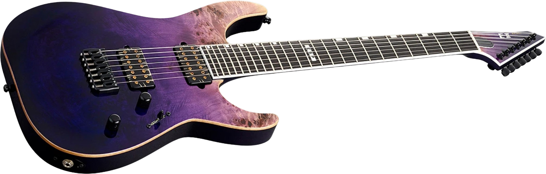 Esp E-ii M-ii 7c Ht Japon 2h Bare Knuckle Eb - Purple Natural Fade - Guitarra electrica metalica - Variation 1