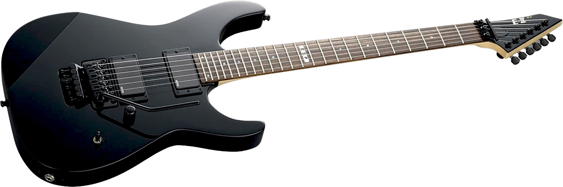 Esp E-ii M-ii Neck Thru Jap 2h Emg Fr Rw - Black - Guitarra eléctrica con forma de str. - Variation 1
