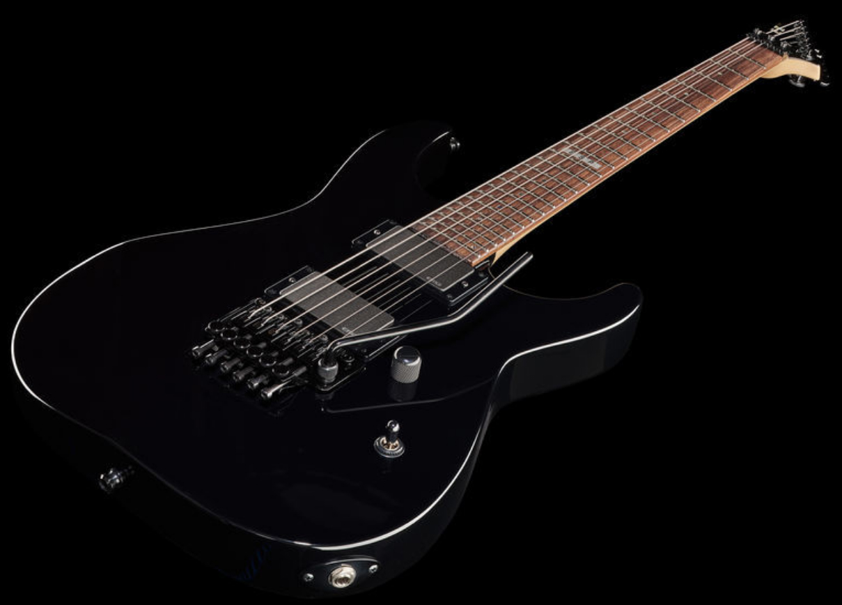 Esp E-ii M-ii Neck Thru Nt Hh Emg Fr Rw - Black - Guitarra eléctrica con forma de str. - Variation 2