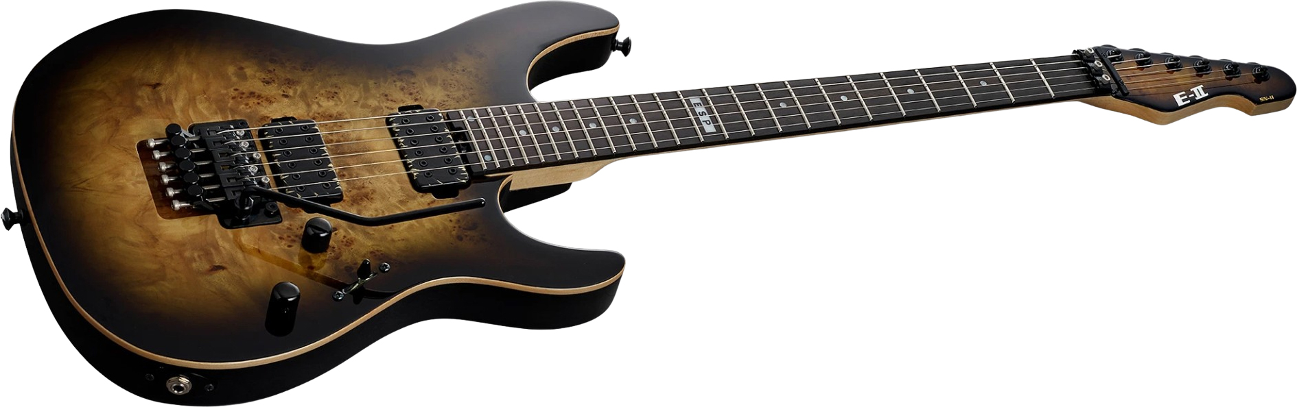 Esp E-ii Sn-ii Jap 2h Bare Knuckle Fr Eb - Nebula Black Burst - Guitarra electrica metalica - Variation 1