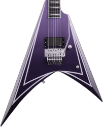 Guitarra electrica metalica Esp Alexi Laiho Hexed Signature - Purple fade satin w/ ripped pinstripes