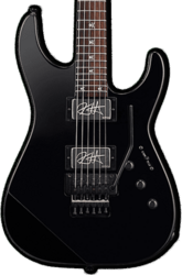 Guitarra eléctrica con forma de str. Esp Custom Shop Kirk Hammett KH-2 Neck Thru Body (Japan) - Black
