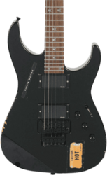 Guitarra eléctrica con forma de str. Esp Custom Shop Kirk Hammett KH-2 Vintage (Japan)) - Distressed black
