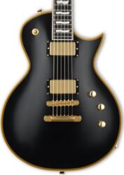 Guitarra eléctrica de corte único. Esp E-II Eclipse DB (Japan) - Vintage black