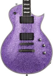 Guitarra eléctrica de corte único. Esp E-II EC-II Eclipse - Purple sparkle