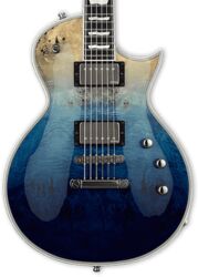 Guitarra eléctrica de corte único. Esp E-II Eclipse - Blue natural fade