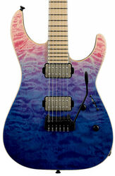 Guitarra eléctrica con forma de str. Esp E-II M-II HST QM Japan - Indigo purple fade