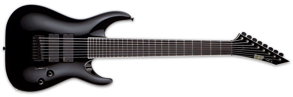 Esp Custom Shop Stef B8 Signature Jap 8c Baryton 2h Fishman Fluence Ht Eb - Black - Guitarra eléctrica de autor - Variation 1