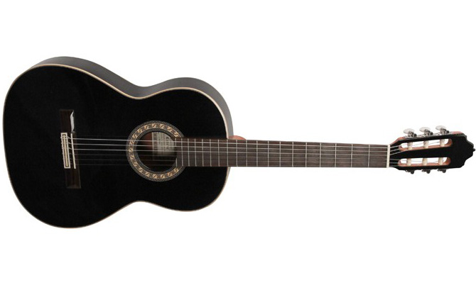 Esteve Gamberra Cedre Sycomore Rw - Black Gloss - Guitarra clásica 4/4 - Variation 1