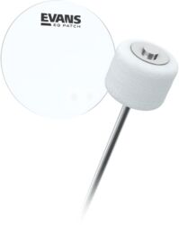 Muffle ring control Evans EQ Single Pedal Patch, Clear Plastic