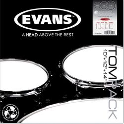 Pack de parches Evans Tom Pack Transparent Fusion 10-12-14 - Pack de parches