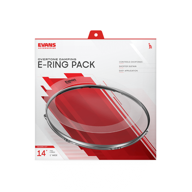 Evans E-ring Pack, Rock - Muffle ring control - Variation 2