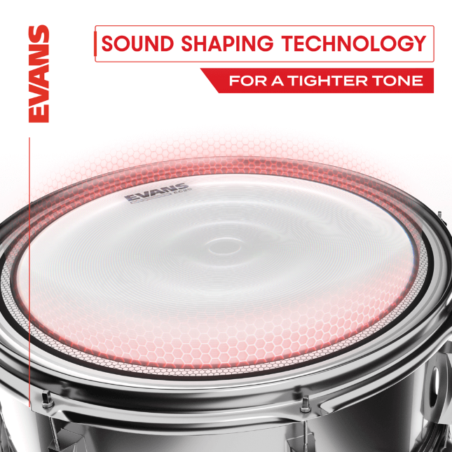Evans Ec2s Clear Tom Batter - 16 Pouces - Parche para tom - Variation 2