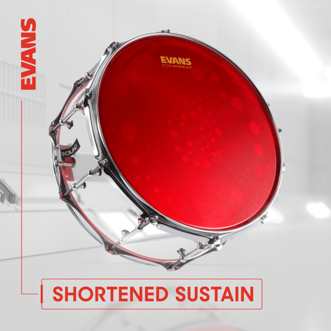 Evans Hydraulic Red Coated Snare Batter - 14 Pouces - Parche de caja clara - Variation 1