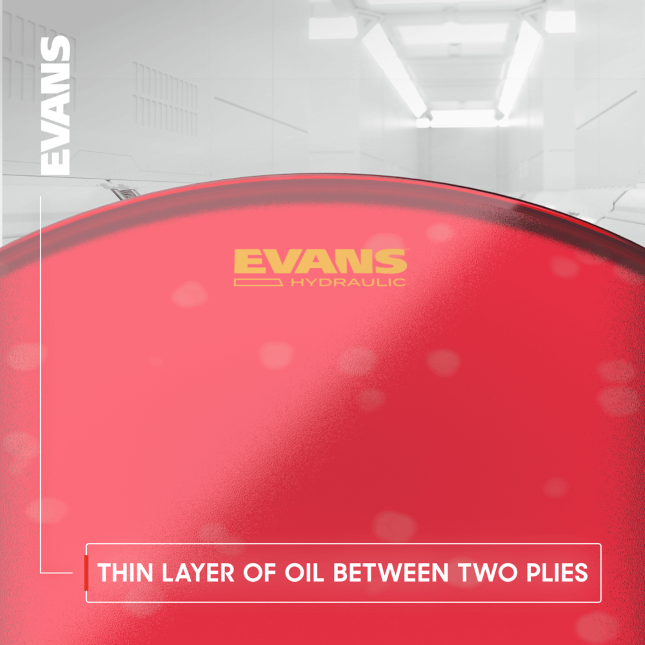 Evans Hydraulic Red Coated Snare Batter - 14 Pouces - Parche de caja clara - Variation 2