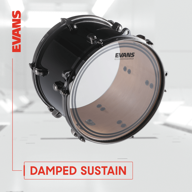 Evans Tt10ec2s    Ec2  Frappe Transparente 10 - 10 Pouces - Parche para tom - Variation 2