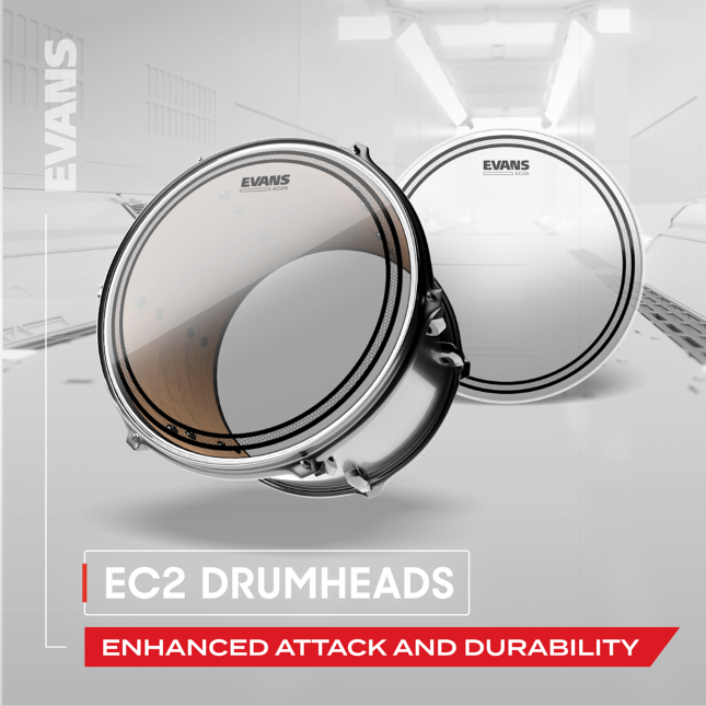 Evans Tt10ec2s    Ec2  Frappe Transparente 10 - 10 Pouces - Parche para tom - Variation 1
