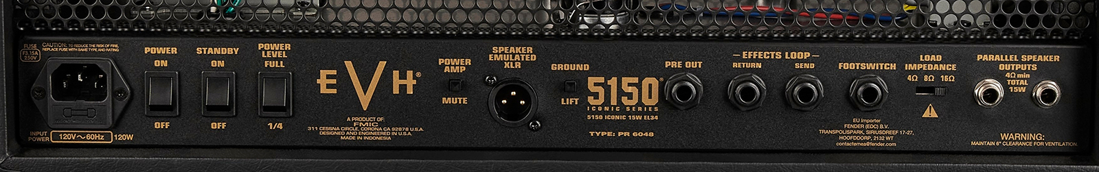 Evh 5150 Iconic El34 15w Head - Cabezal para guitarra eléctrica - Variation 2