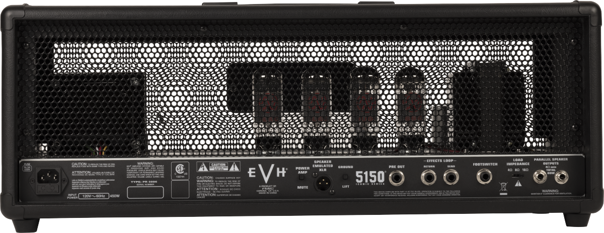 Evh 5150 Iconic Series Head 80w Black - Cabezal para guitarra eléctrica - Variation 2