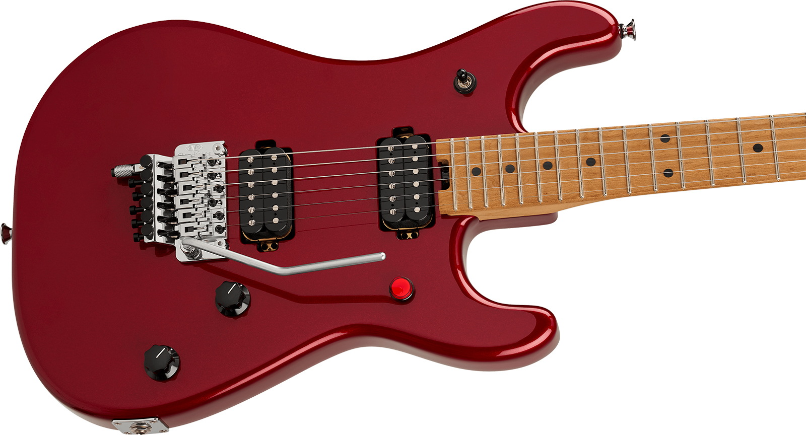 Evh 5150 Series Deluxe Mex 2h Fr Mn - Candy Apple Red Metallic - Guitarra eléctrica con forma de str. - Variation 2