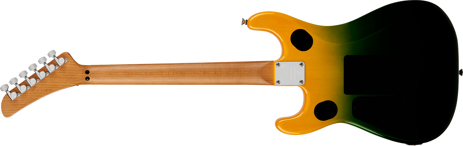 Evh 5150 Series Deluxe Qm Mex 2h Fr Mn - Limeade Zest - Guitarra eléctrica con forma de str. - Variation 1