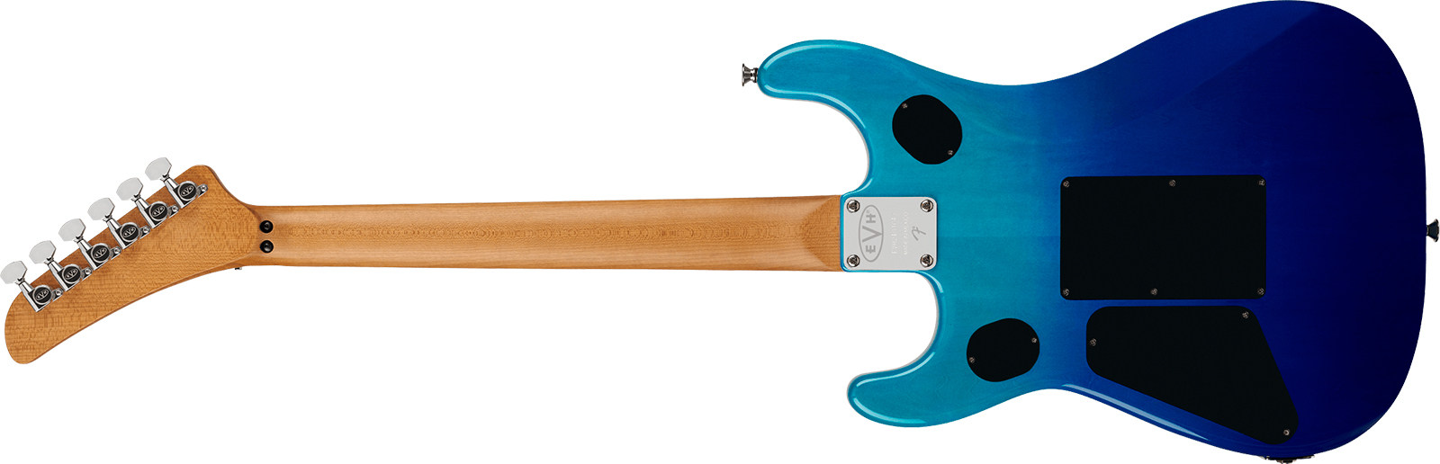 Evh 5150 Series Deluxe Qm Mex 2h Fr Mn - Pacific Drift - Guitarra eléctrica con forma de str. - Variation 1