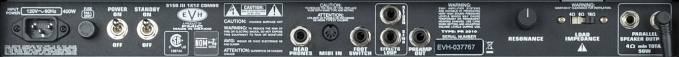 Evh 5150iii 1x12 50w 6l6 Combo Black - Combo amplificador para guitarra eléctrica - Variation 4