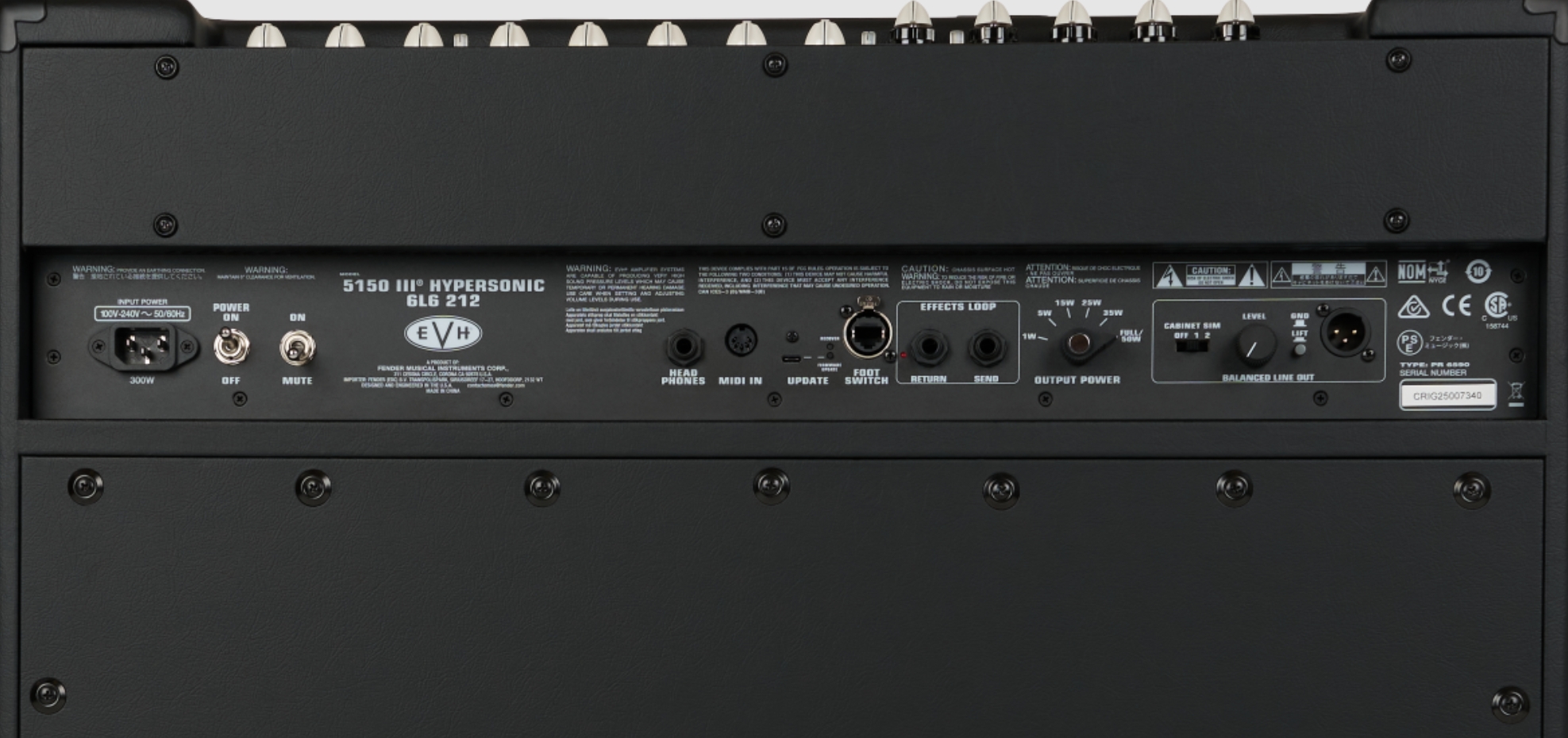 Evh 5150iii Hypersonic 6l6 2x12 Combo 50w - Combo amplificador para guitarra eléctrica - Variation 5