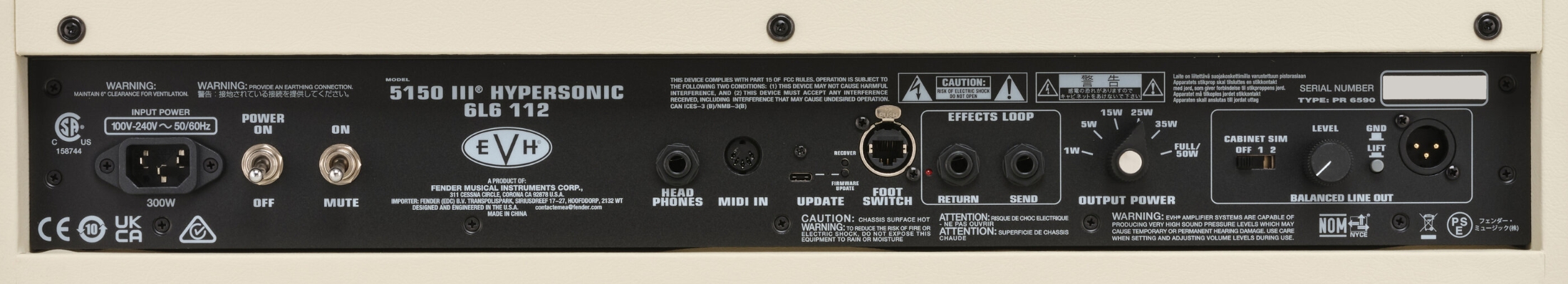 Evh 5150iii Hypersonic 6l6 2x12 Combo 50w Ivory - Combo amplificador para guitarra eléctrica - Variation 5