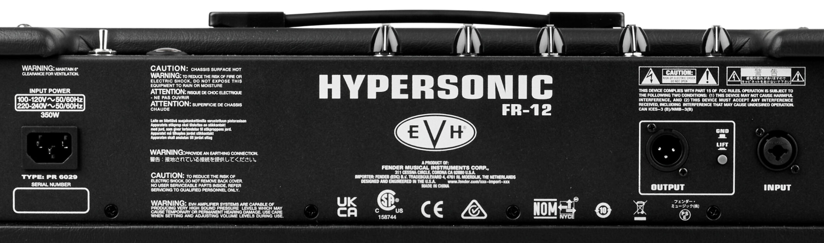 Evh 5150iii Hypersonic Fr12 1000w 1x12  Black - Cabina amplificador para guitarra eléctrica - Variation 4