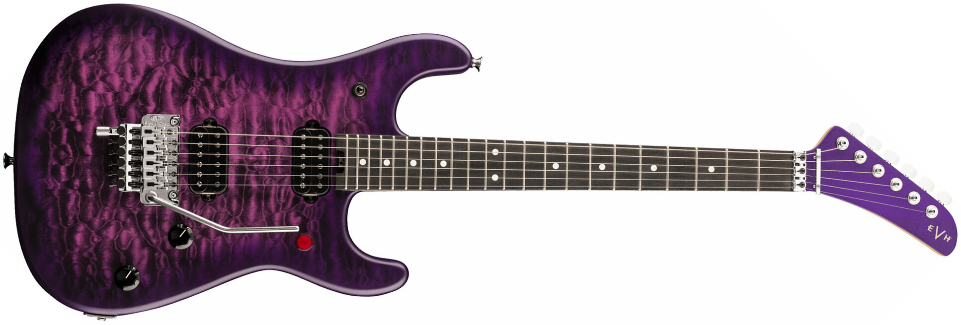 Evh 5150 Deluxe Qm Mex 2h Fr Eb - Purple Daze - Guitarra eléctrica con forma de str. - Main picture