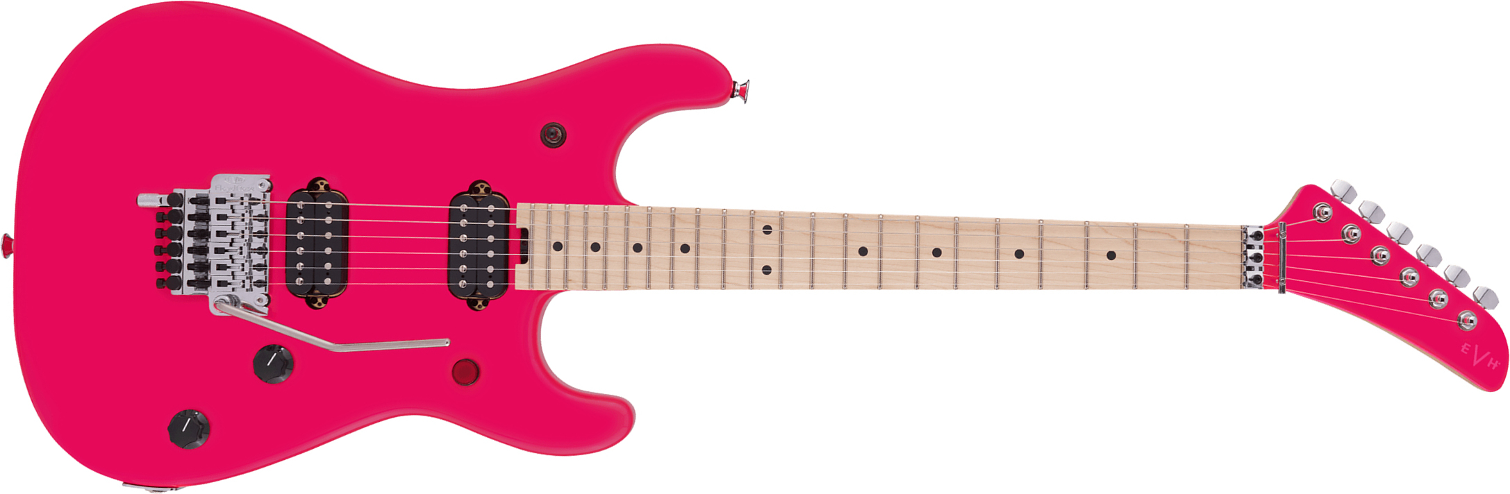 Evh 5150 Standard Mex 2h Fr Mn - Neon Pink - Guitarra eléctrica con forma de str. - Main picture