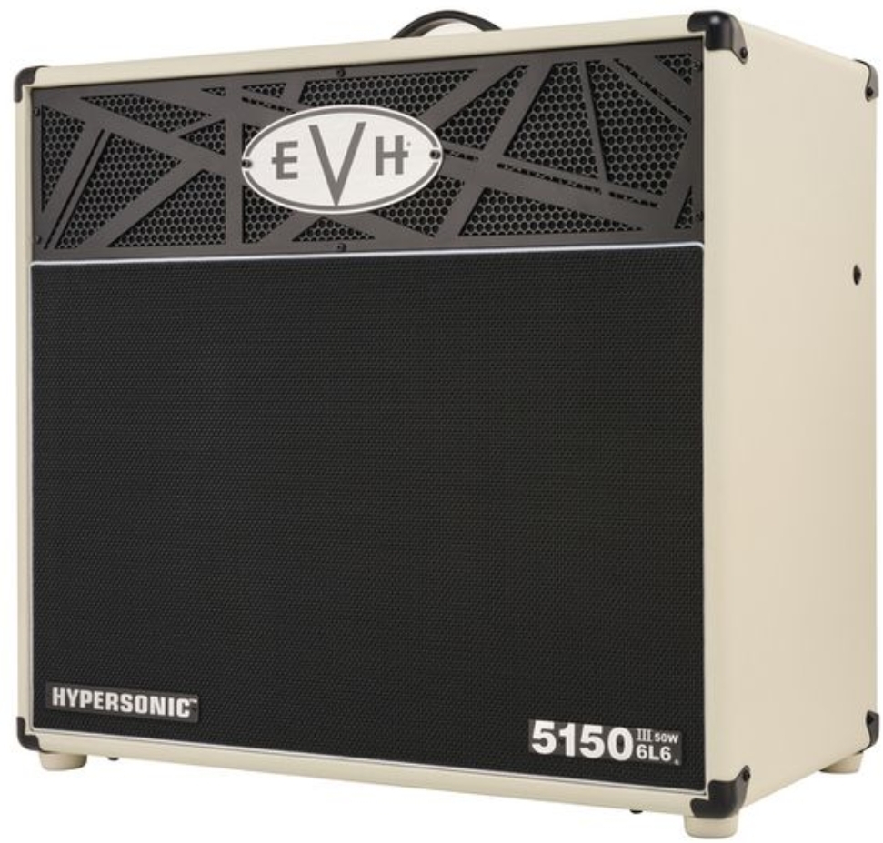 Evh 5150iii Hypersonic 6l6 2x12 Combo 50w Ivory - Combo amplificador para guitarra eléctrica - Main picture