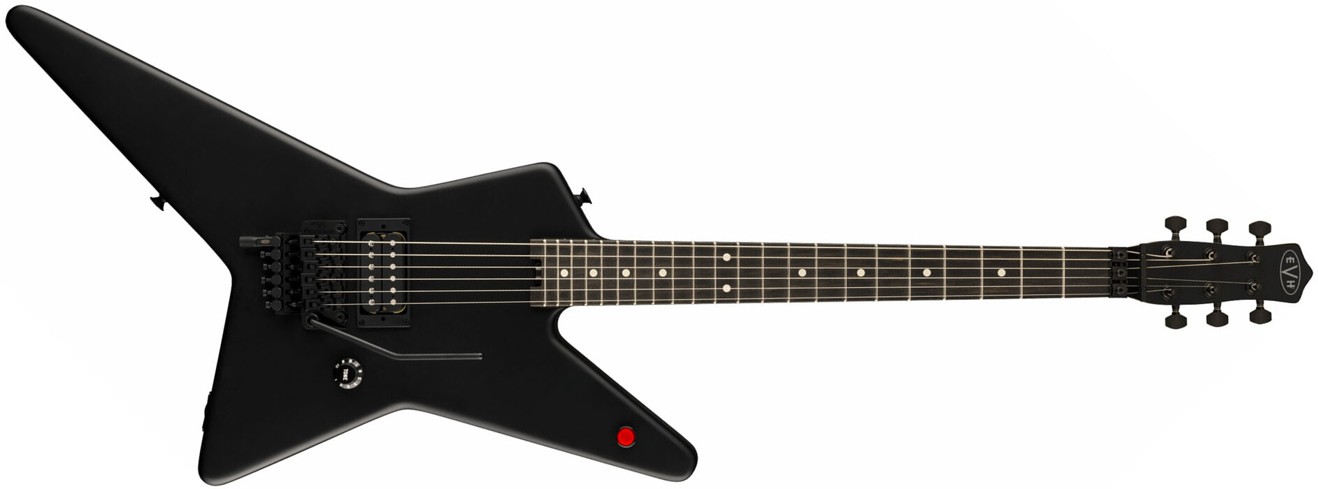Evh Star Limited Edition 1h Fr Eb - Stealth Black - Guitarra electrica metalica - Main picture