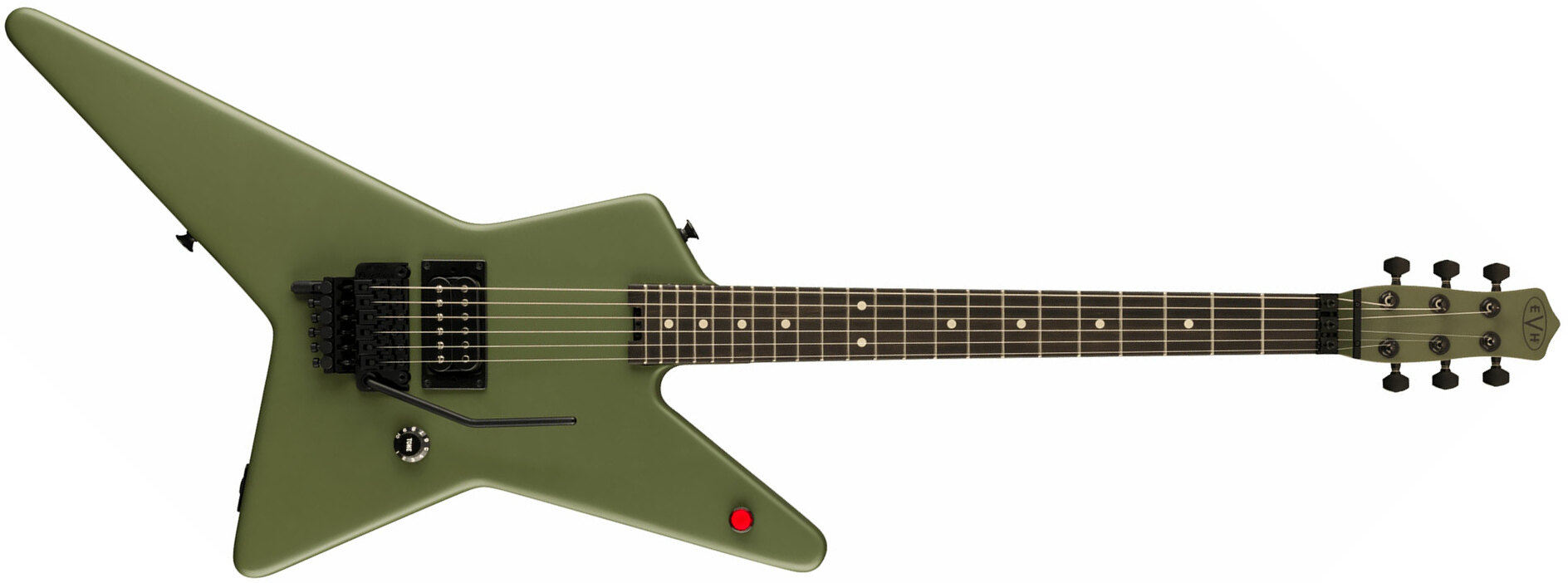 Evh Star Limited Edition 1h Fr Eb - Matte Army Drab - Guitarra electrica metalica - Main picture