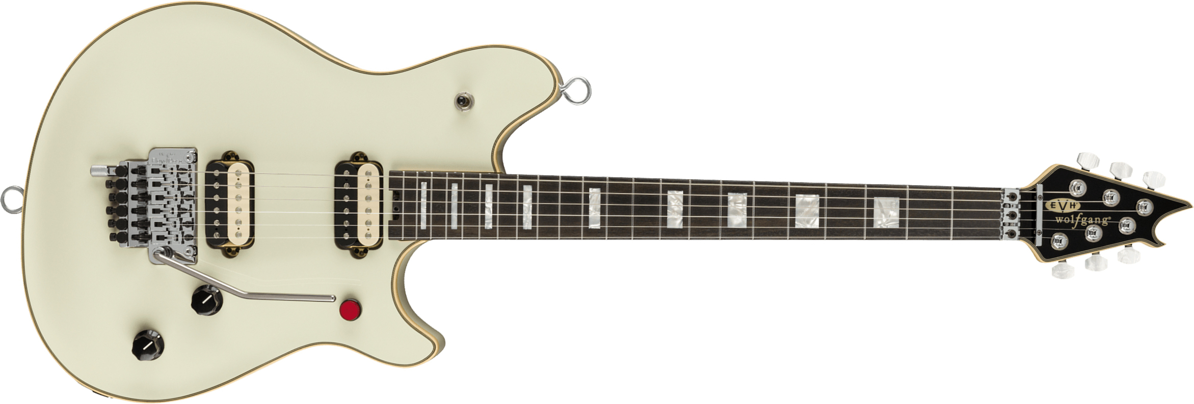 Evh Wolfgang Mij Jap 2h Fr Eb - Ivory - Guitarra eléctrica con forma de str. - Main picture