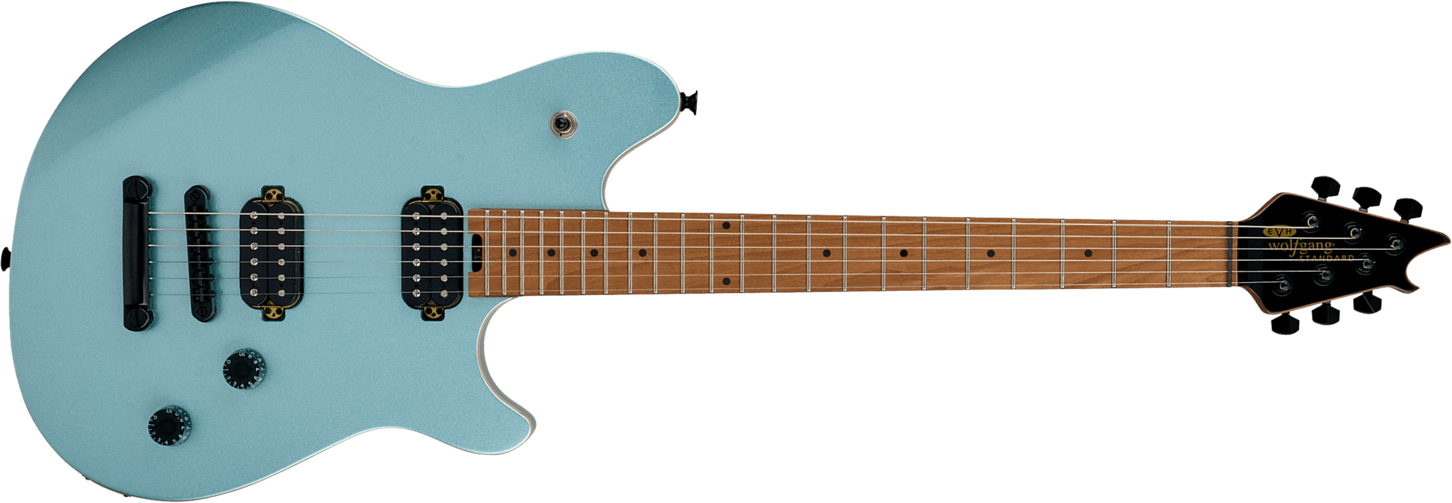 Evh Wolfgang Standard Tom Ind 2h Ht Mn - Sea Foam Pearl Metallic - Guitarra electrica metalica - Main picture