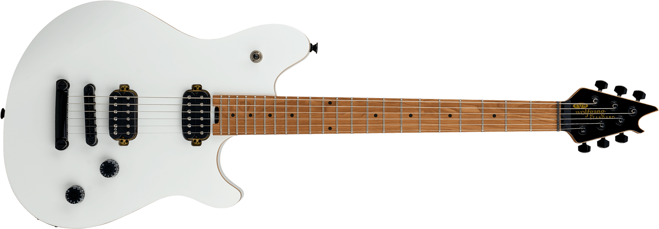 Evh Wolfgang Standard Tom Ind 2h Ht Mn - Cream White - Guitarra electrica metalica - Main picture
