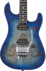 Guitarra eléctrica con forma de str. Evh                            5150 Series Deluxe Poplar Burl (MEX, EB) - Aqua burst